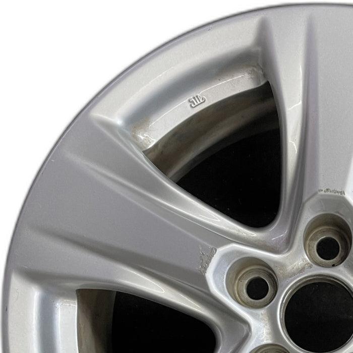 17" RAV4 19-25 17x7 alloy 5 spoke silver Original OEM Wheel Rim - Angle View