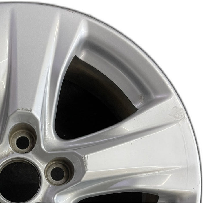 17" RAV4 19-25 17x7 alloy 5 spoke silver Original OEM Wheel Rim - Side Profile