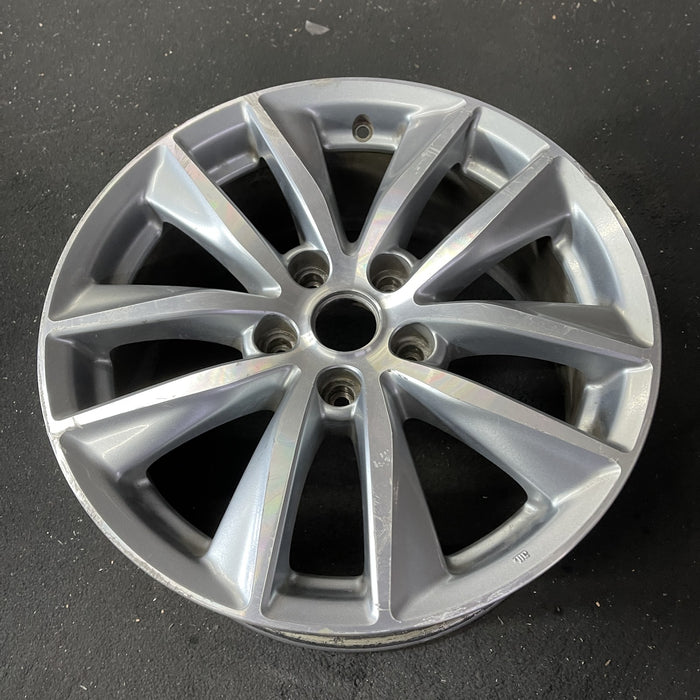 17" INFINITI Q50 16-17 17x7.5 , , machine finish Original OEM Wheel Rim - Close-Up Detail