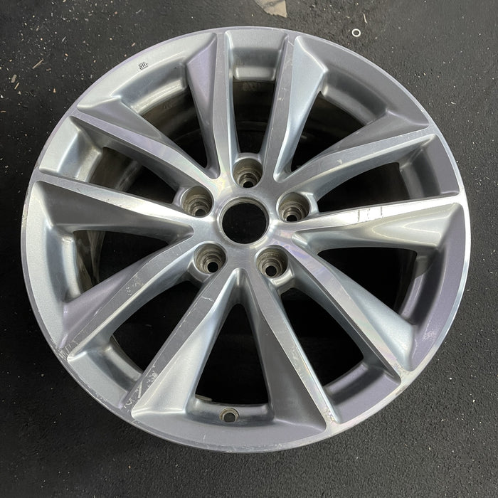 17" INFINITI Q50 16-17 17x7.5 , , machine finish Original OEM Wheel Rim - Side Profile