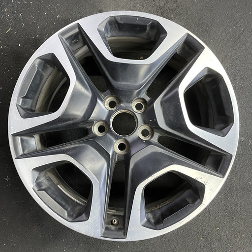19" RAV4 19-20 19x7.5 , , matte black inlay Original OEM Wheel Rim - Angle View
