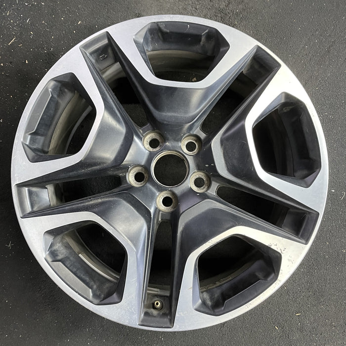 19" RAV4 19-20 19x7.5 , , matte black inlay Original OEM Wheel Rim - Angle View