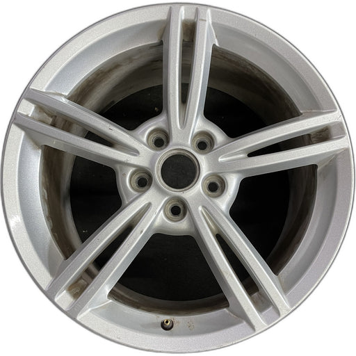 19" CORVETTE 08 19x10 , 5 double spoke, silver Original OEM Wheel Rim - Front View