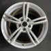 19" CORVETTE 08 19x10 , 5 double spoke, silver Original OEM Wheel Rim - Angle View