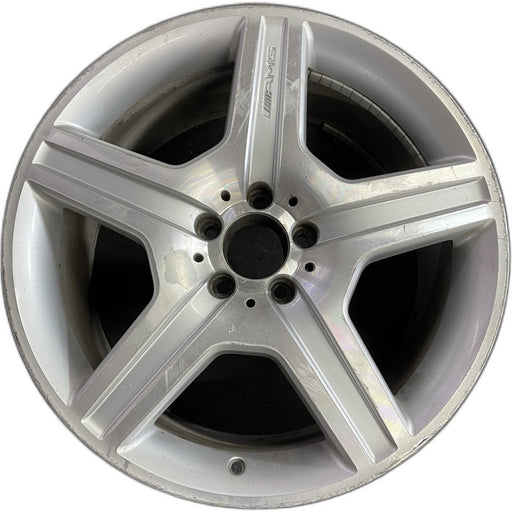 19" MERCEDES S-CLASS 07 221 Type; S550, 19x9.5, 5 spoke Original OEM Wheel Rim - Front View