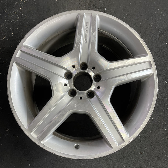 19" MERCEDES S-CLASS 07 221 Type; S550, 19x9.5, 5 spoke Original OEM Wheel Rim - Angle View
