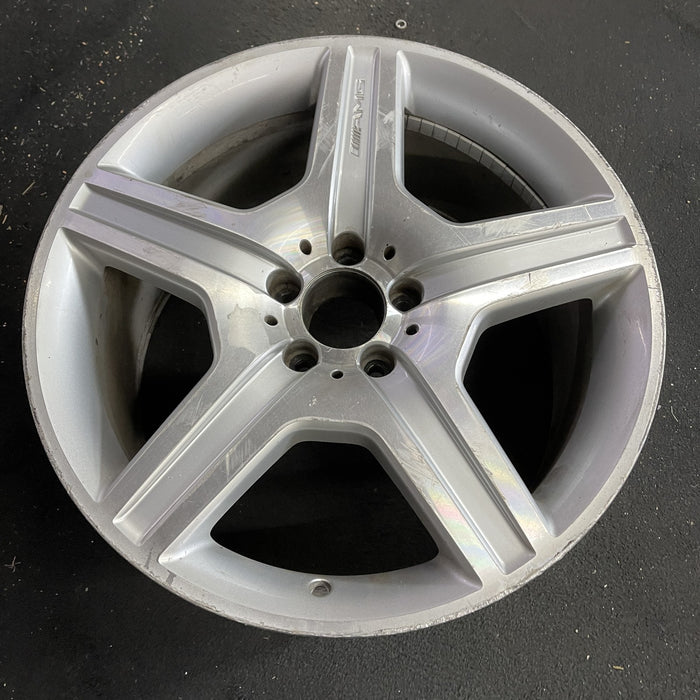 19" MERCEDES S-CLASS 07 221 Type; S550, 19x9.5, 5 spoke Original OEM Wheel Rim - Side Profile