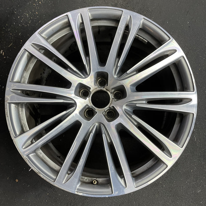 20" AUDI A8 11-15 20x9 , 10 spoke Original OEM Wheel Rim - Angle View