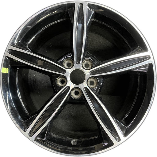 18" FUSION 15-16 18x8, , 5 spoke, machined with black pockets Original OEM - Front View