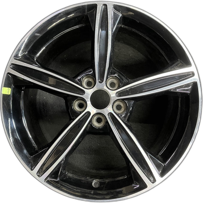 18" FUSION 15-16 18x8, , 5 spoke, machined with black pockets Original OEM - Front View