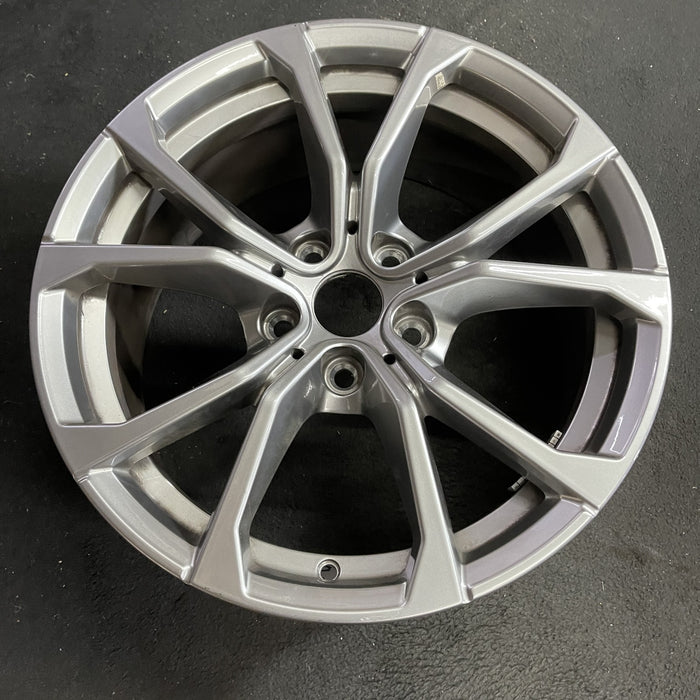 17" BMW 330i 19 Sedan, 17x7.5, 5 spoke, Y spoke Original OEM Wheel Rim - Side Profile