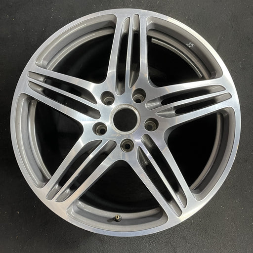 19" PORSCHE 911 07-08 , 19x11 , 5 triple spoke Original OEM Wheel Rim - Angle View