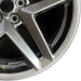 19" MUSTANG 24 19x8.5 5 spoke split spoke silver Original OEM Wheel Rim - Close-Up Detail