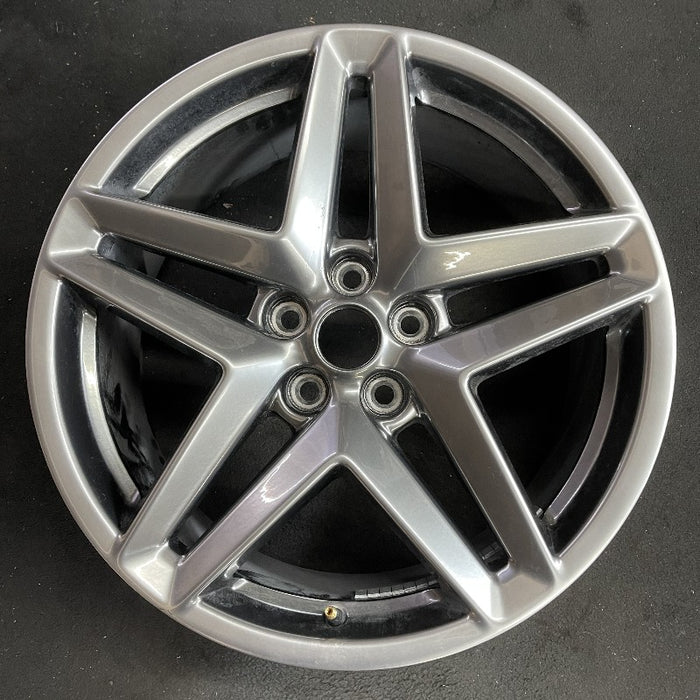 19" MUSTANG 24 19x8.5 5 spoke split spoke silver Original OEM Wheel Rim - Additional View
