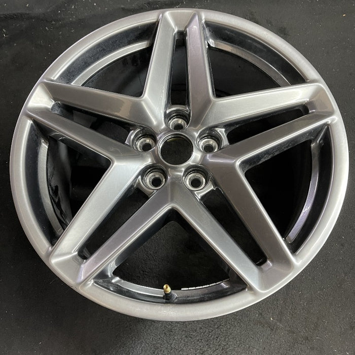 19" MUSTANG 24 19x8.5 5 spoke split spoke silver Original OEM Wheel Rim - View 7