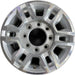 17" SIERRA 2500 PICKUP 20-24 17x7.5, aluminum Original OEM Wheel Rim - Front View