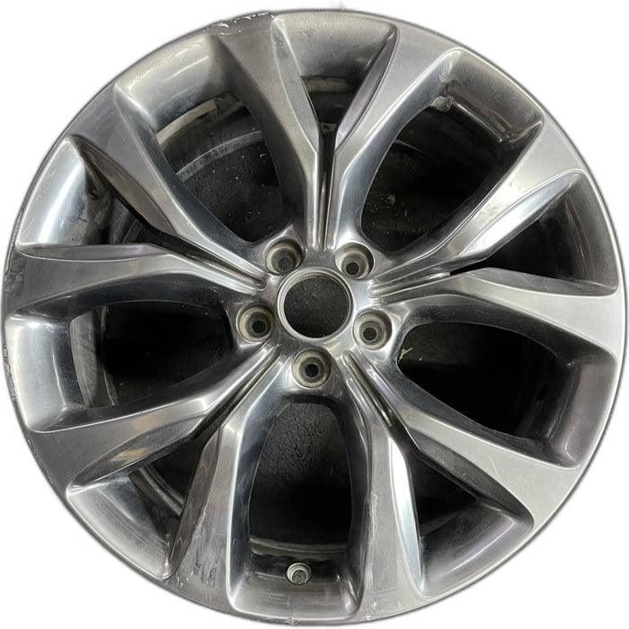 19" 200 15-17 , alloy, 19x8, fully black Original OEM Wheel Rim - Front View