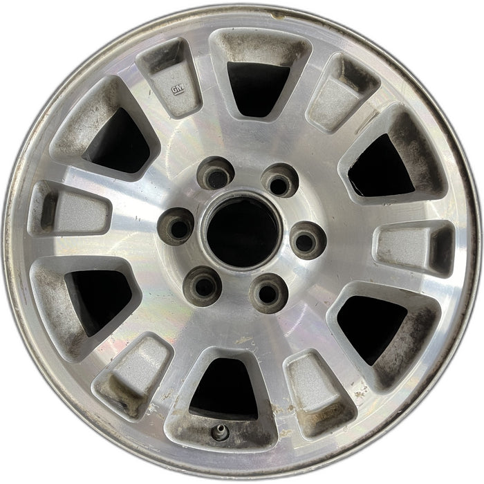 17" SIERRA 1500 PICKUP 05-06 17x7.5, aluminum, opt QF7 Original OEM Wheel Rim - Front View
