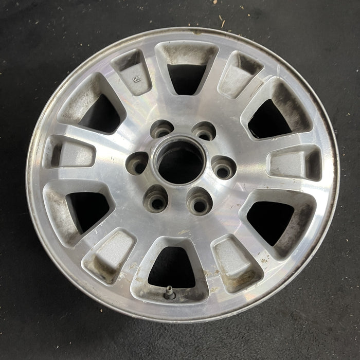 17" SIERRA 1500 PICKUP 05-06 17x7.5, aluminum, opt QF7 Original OEM Wheel Rim - Side Profile