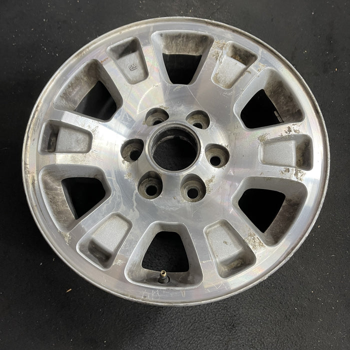 17" SIERRA 1500 PICKUP 05-06 17x7.5, aluminum, opt QF7 Original OEM Wheel Rim - Side Profile