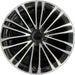 19" MERCEDES S-CLASS 21 223 Type , 19x8.5, 10 double spoke, machined face with - Front View