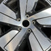 19" PORSCHE TAYCAN 20-24 19x8 5 spoke silver black Original OEM Wheel Rim - Angle View