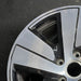 19" PORSCHE TAYCAN 20-24 19x8 5 spoke silver black Original OEM Wheel Rim - Side Profile