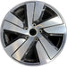 19" PORSCHE TAYCAN 20-24 19x8 5 spoke silver black Original OEM Wheel Rim - Front View