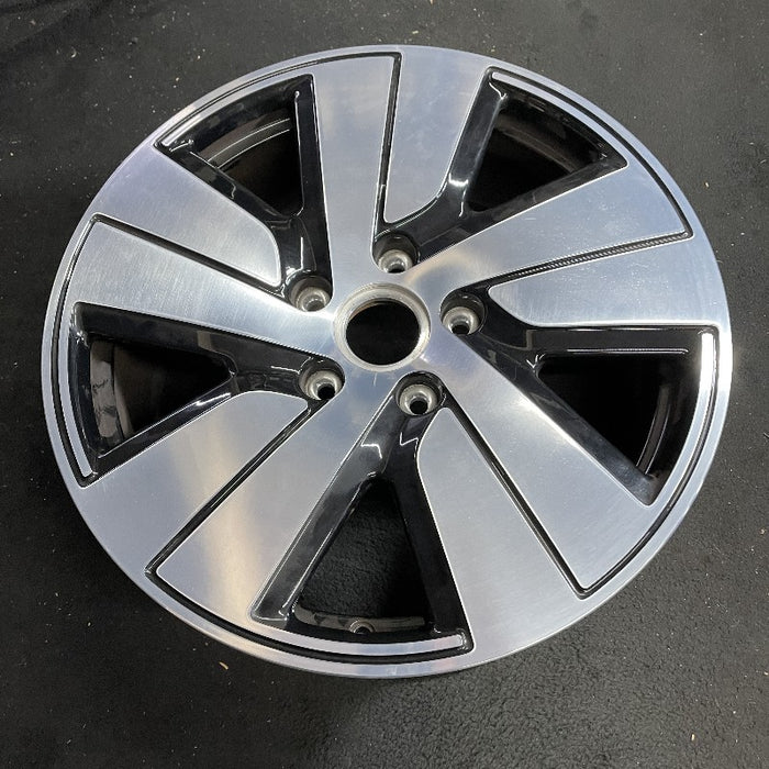 19" PORSCHE TAYCAN 20-24 19x8 5 spoke silver black Original OEM Wheel Rim - View 7