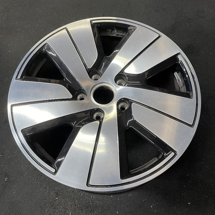 19" PORSCHE TAYCAN 20-24 19x8 5 spoke silver black Original OEM Wheel Rim - View 8
