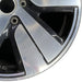 19" PORSCHE TAYCAN 20-24 19x10 5 spoke silver black Original OEM Wheel Rim - Close-Up Detail