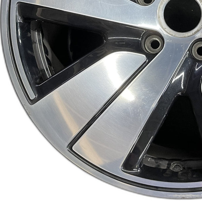 19" PORSCHE TAYCAN 20-24 19x10 5 spoke silver black Original OEM Wheel Rim - Back View