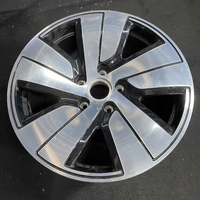 19" PORSCHE TAYCAN 20-24 19x10 5 spoke silver black Original OEM Wheel Rim - View 7