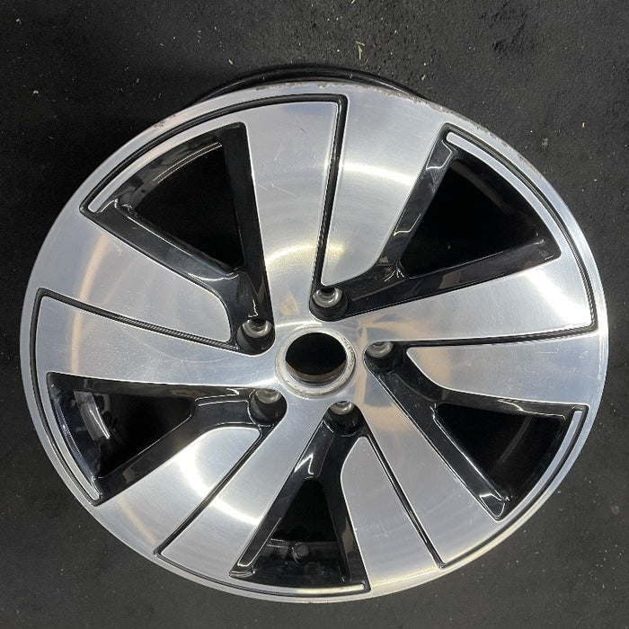 19" PORSCHE TAYCAN 20-24 19x10 5 spoke silver black Original OEM Wheel Rim - View 8