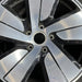 19" PORSCHE TAYCAN 20-24 19x10 5 spoke silver black Original OEM Wheel Rim - Angle View