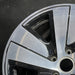 19" PORSCHE TAYCAN 20-24 19x10 5 spoke silver black Original OEM Wheel Rim - Side Profile