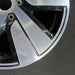 19" PORSCHE TAYCAN 20-24 19x10 5 spoke silver black Original OEM Wheel Rim - Back View