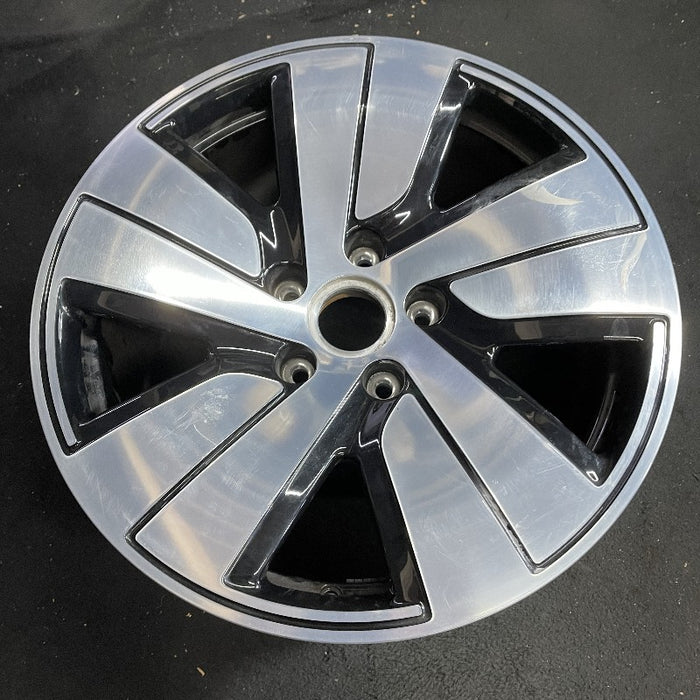 19" PORSCHE TAYCAN 20-24 19x10 5 spoke silver black Original OEM Wheel Rim - View 7
