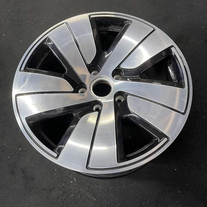 19" PORSCHE TAYCAN 20-24 19x10 5 spoke silver black Original OEM Wheel Rim - View 8