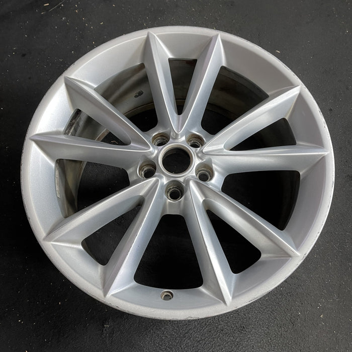 19" XK 10-13 , 19x9.5, 10 spoke Original OEM Wheel Rim - Side Profile