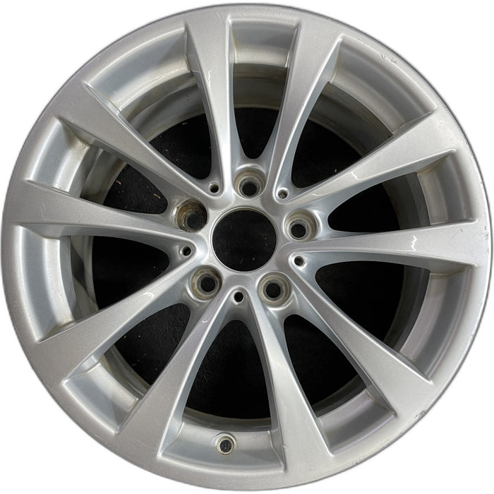 17" BMW 320i 12-13 , 17x7.5 , 5 spoke, V spoke, narrow spoke edge Original OEM - Front View