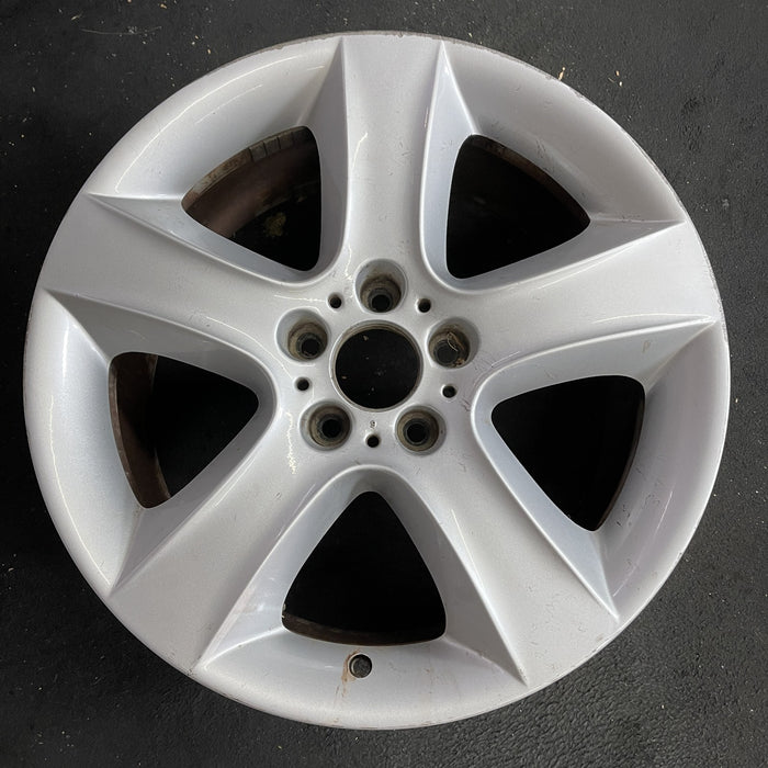 19" BMW X5 07-13 19x9 , 5 spoke, solid spoke Original OEM Wheel Rim - Angle View