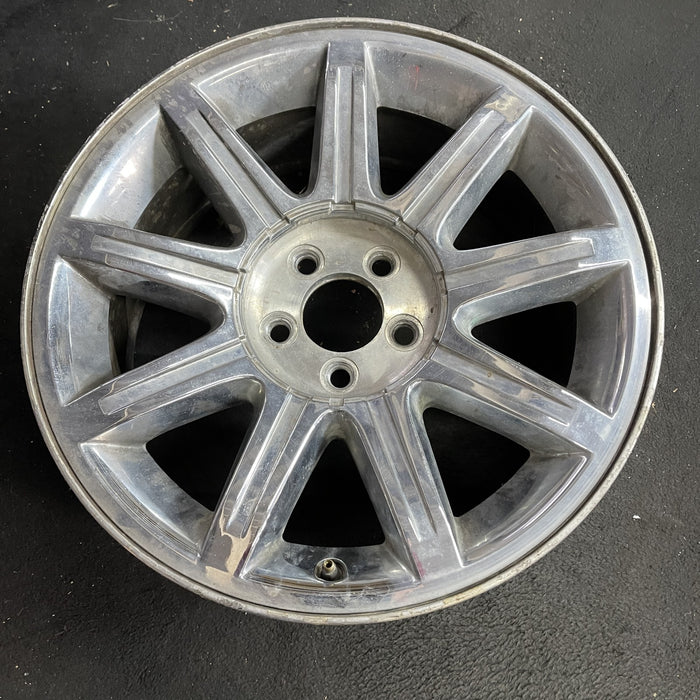 18" 300 05-06 18x7.5, , 9 spoke Original OEM Wheel Rim - Side Profile