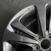 19" TLX 21-23 19x8.5 5 double spoke charcoal gray Original OEM Wheel Rim - Side Profile
