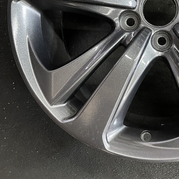 19" TLX 21-23 19x8.5 5 double spoke charcoal gray Original OEM Wheel Rim - Additional View