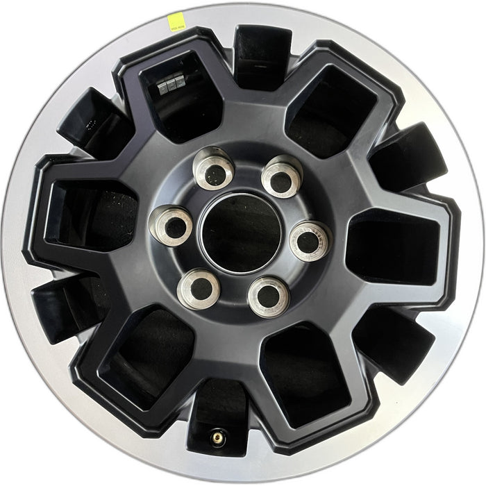 17" TACOMA 24 17x7.5, black Original OEM Wheel Rim - Front View