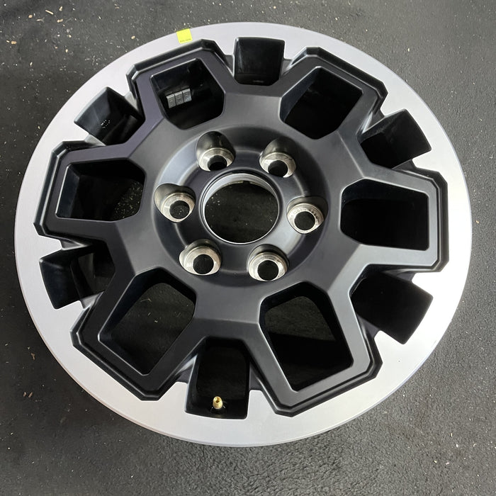 17" TACOMA 24 17x7.5, black Original OEM Wheel Rim - Side Profile