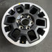 17" TACOMA 24 17x7.5, black Original OEM Wheel Rim - Side Profile