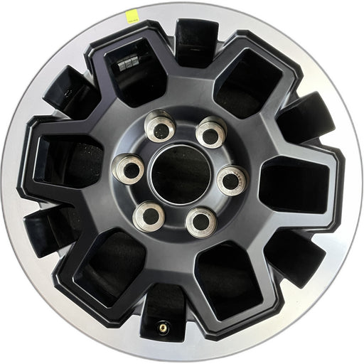 17" TACOMA 24 17x7.5, black Original OEM Wheel Rim - Front View