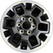 17" TACOMA 24 17x7.5, black Original OEM Wheel Rim - Front View